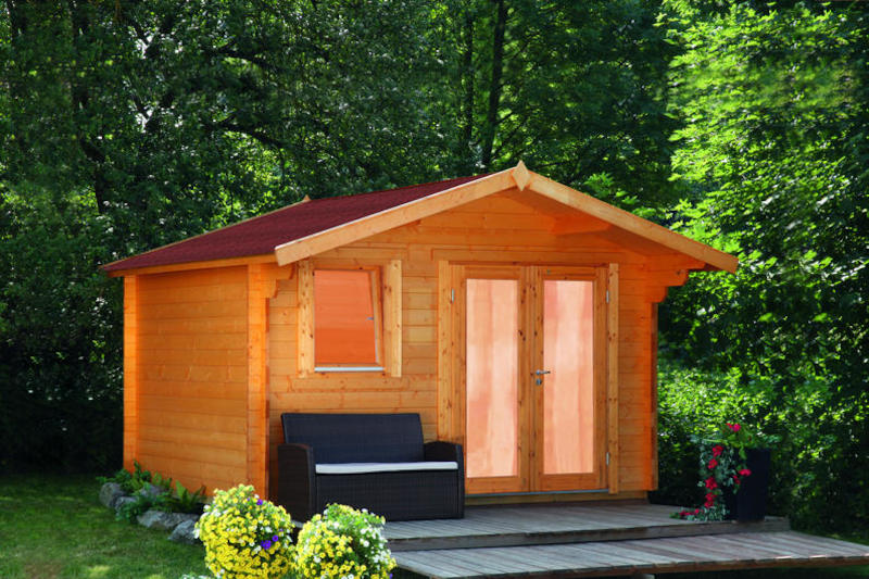 Gartenhaus Oslo 34-F Modern Wolff - 10,8 m² - Mega-Holz.de
