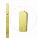 Zaunlatte Kiefer, impr. (gehobelt, Kopf gerundet) 2/9 cm