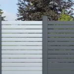 Aluminium Rhombus Sichtschutzzaun - Silber 60x180 cm