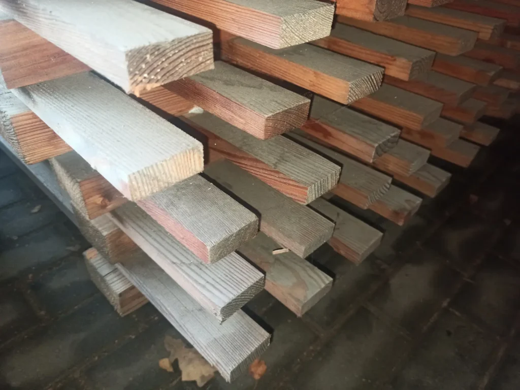 Zaun Hochwald Lärche - 220x150 cm - 2. Wahl - 1.webp