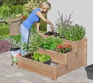 Pflanztreppe Lärche Combo