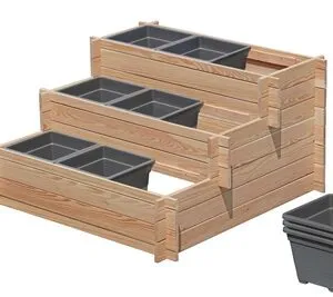 Pflanztreppe Lärche Combo