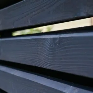 Sichtschutzzaun Rhombus Kiefer grau lasiert Detail